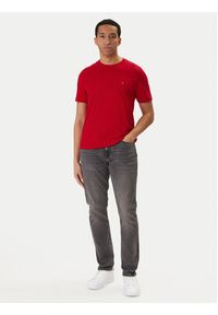 TOMMY HILFIGER - Tommy Hilfiger T-Shirt Ess Seasonal MW0MW39995 Czerwony Regular Fit. Kolor: czerwony. Materiał: bawełna #4