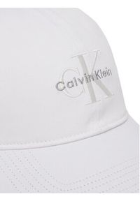 Calvin Klein Jeans Czapka z daszkiem Monologo LV04K5026G Biały. Kolor: biały. Materiał: bawełna, materiał #3