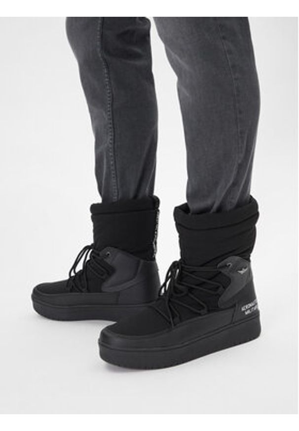 Aeronautica Militare Śniegowce 252SC0299XCT03498 Czarny. Kolor: czarny. Materiał: materiał