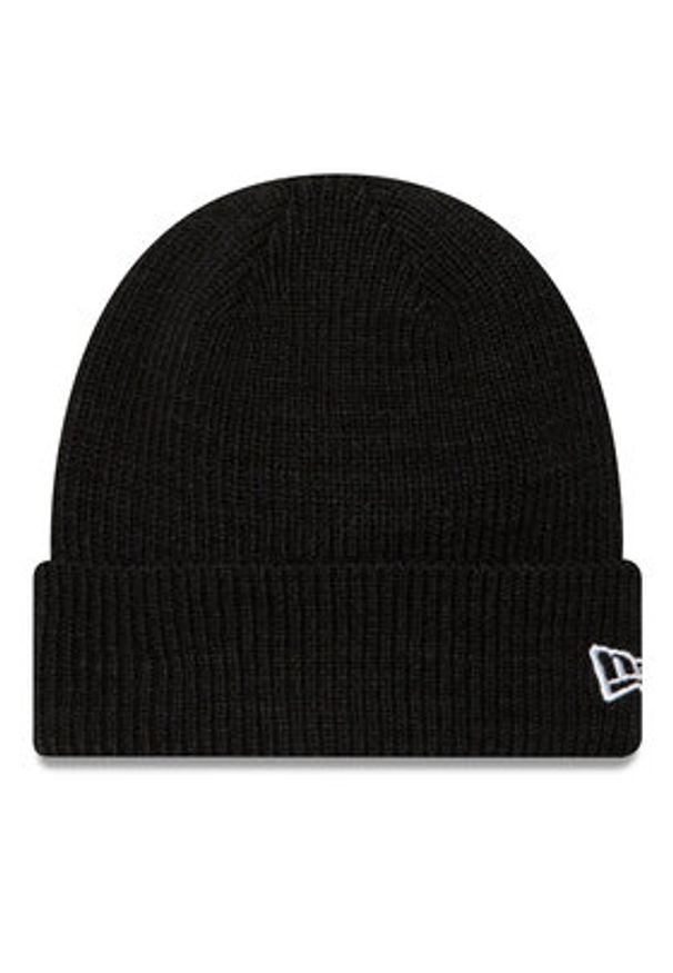 New Era Czapka Wool Cuff Knit Beanie 60424814 Czarny. Kolor: czarny. Materiał: akryl, materiał