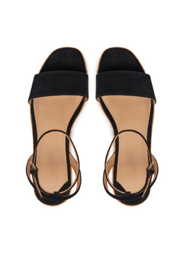 Lauren Ralph Lauren - LAUREN RALPH LAUREN Espadryle Leona 802920421001 Czarny. Kolor: czarny. Materiał: zamsz, skóra