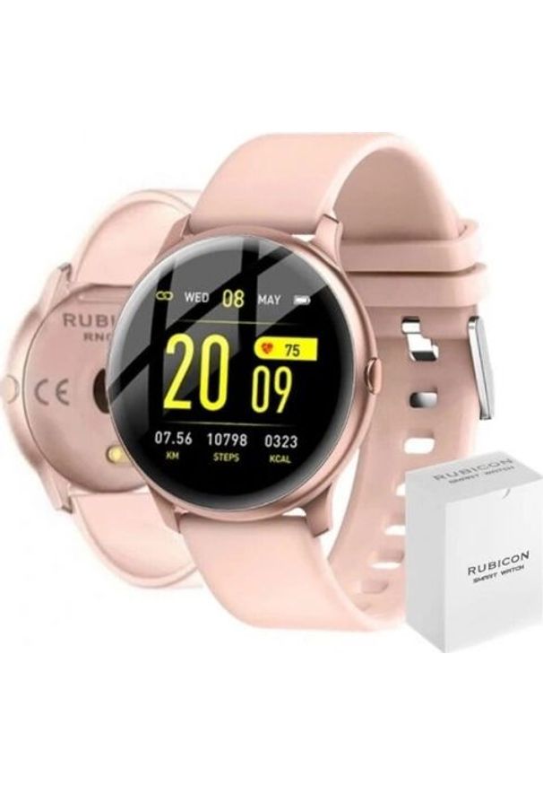 Smartwatch Rubicon RNCE40 Pro Różowy (RNCE40PROPIX). Rodzaj zegarka: smartwatch. Kolor: różowy