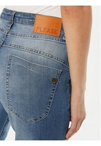 Please Jeansy P0VVBQ2W6E Niebieski Cropped Fit. Kolor: niebieski