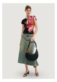 Desigual T-Shirt TS_DUBLIN Czarny Casual Fit. Okazja: na co dzień. Kolor: czarny. Styl: casual #3