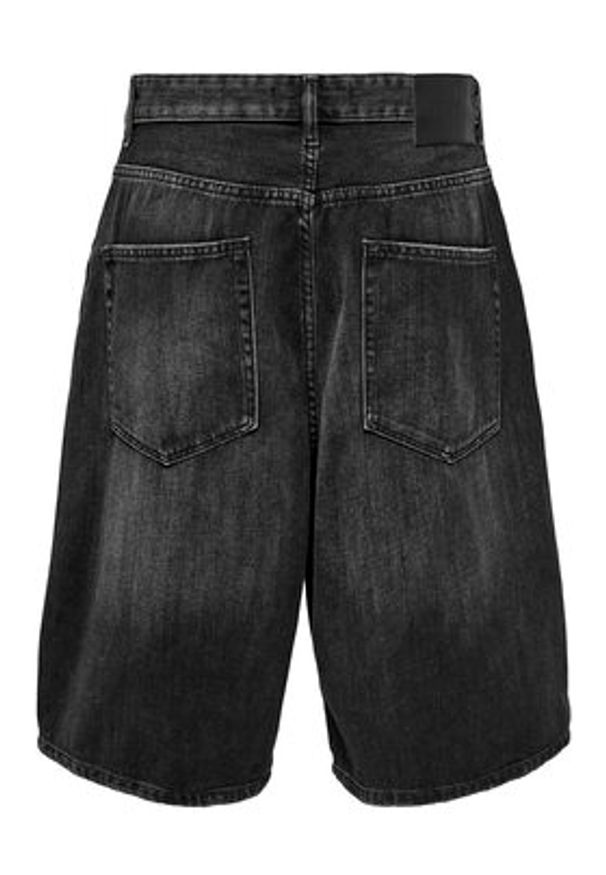 Only & Sons Szorty jeansowe Carl 22032957 Czarny Balloon Fit. Kolor: czarny. Materiał: bawełna