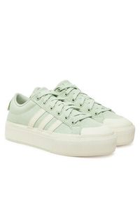 Adidas - adidas Sneakersy Bravada 2.0 Platform JI1800 Zielony. Kolor: zielony. Materiał: materiał. Obcas: na platformie