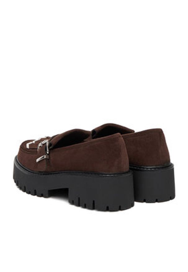 DeeZee Loafersy CEO-HY6688001-1 Brązowy. Kolor: brązowy. Materiał: materiał