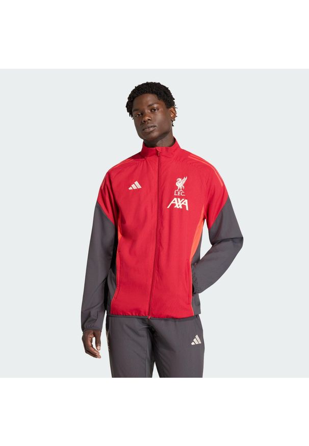 Adidas - Bluza reprezentacyjna Liverpool FC Tiro 25 Competition. Kolor: czerwony. Sport: piłka nożna
