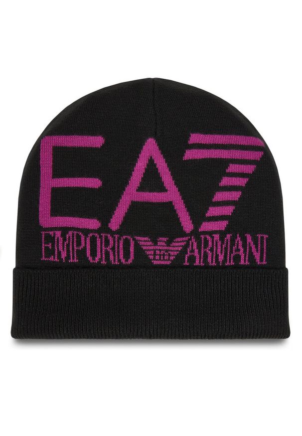 Czapka EA7 Emporio Armani. Kolor: czarny