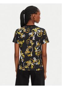 Versace Jeans Couture T-Shirt 78HAH613 Czarny Regular Fit. Kolor: czarny. Materiał: bawełna #5