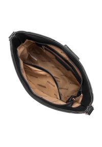 Wittchen - Damska listonoszka z ekoskóry z chwostem. Kolor: czarny. Wzór: haft. Dodatki: z haftem, z frędzlami. Materiał: skórzane. Styl: elegancki #3