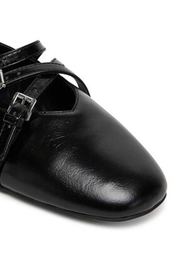 MICHAEL Michael Kors Baleriny Indy 40T5IDFP1L Czarny. Kolor: czarny. Materiał: skóra