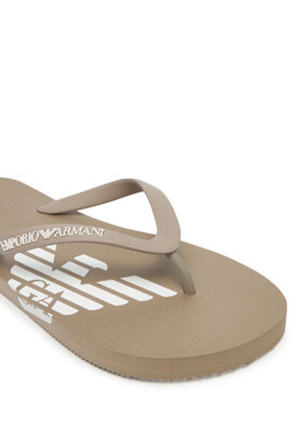 Emporio Armani Japonki XVQS08 XN746 U539 Beżowy. Kolor: beżowy