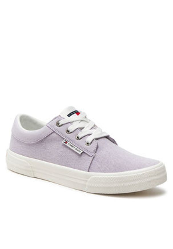 Tommy Jeans Tenisówki Tjw Vulc Skate Derby EN0EN02494 Fioletowy. Kolor: fioletowy. Materiał: materiał