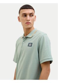 Jack & Jones - Jack&Jones Polo Hudson 12269238 Zielony Regular Fit. Typ kołnierza: polo. Kolor: zielony. Materiał: bawełna #4