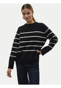 Vero Moda Sweter Flawless 10320487 Czarny Loose Fit. Kolor: czarny. Materiał: syntetyk #5