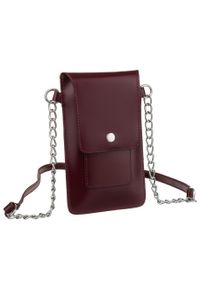 4U CAVALDI - Listonoszka etui 4U Cavaldi 1642-SB bordowy. Kolor: czerwony. Materiał: skórzane