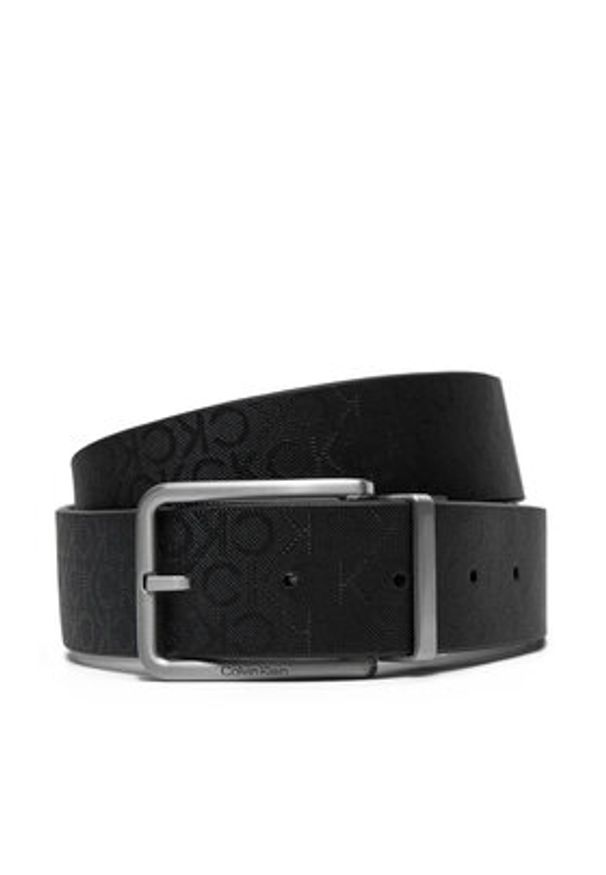 Calvin Klein Pasek Męski K50K512647 Czarny. Kolor: czarny. Materiał: skóra