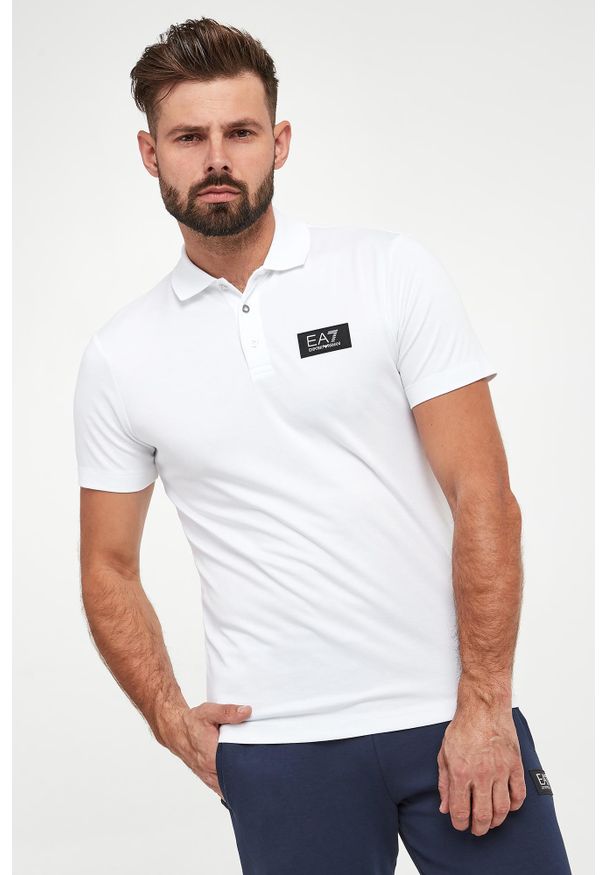 EA7 Emporio Armani - Polo męskie EA7 EMPORIO ARMANI. Typ kołnierza: polo