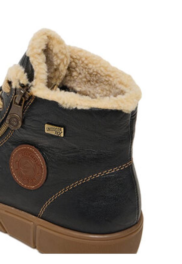 Remonte Trzewiki CEO-D1T72-03 Czarny. Kolor: czarny. Materiał: skóra