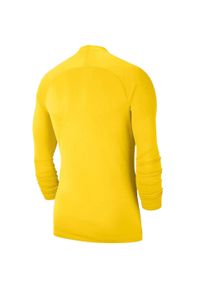 Nike - Męska Koszulka Z Długim Rękawem Park DriFIT Base Layer Top. Kolor: żółty. Długość rękawa: długi rękaw. Długość: długie