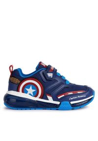 Geox Sneakersy MARVEL J Bayonyc Boy J36FEC 0FU50 C0735 DD Granatowy. Kolor: niebieski. Wzór: motyw z bajki