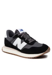 New Balance Sneakersy GS237PF Czarny. Kolor: czarny. Materiał: materiał #7