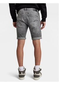 G-Star RAW - G-Star Raw Szorty jeansowe 3301 D10481-D535 Szary Slim Fit. Kolor: szary. Materiał: bawełna #3