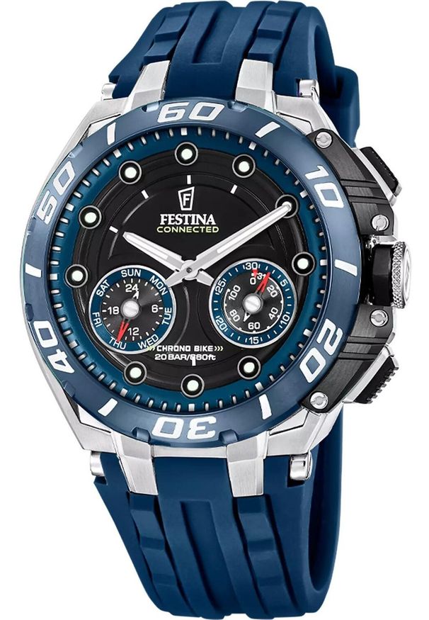 Zegarek Festina Zegarek męski Festina F20763-1 niebieski. Kolor: niebieski