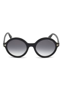 Tom Ford - TOM FORD - Okulary przeciwsłoneczne Nicolette. Kształt: okrągłe. Kolor: czarny