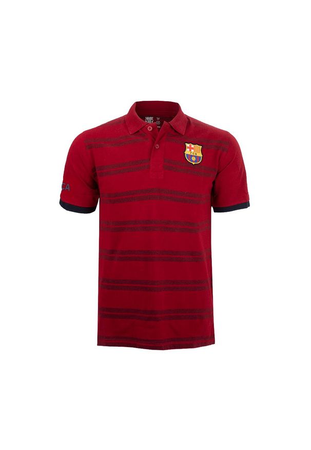 FC Barcelona - Koszula z kołnierzykiem męska Barcelona. Kolor: czerwony