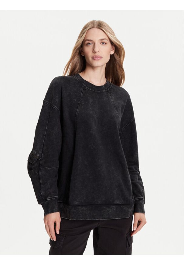 G-Star RAW - G-Star Raw Bluza Washed 3D D27738-D969 Czarny Oversize. Kolor: czarny. Materiał: bawełna