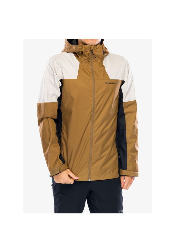 columbia - Kurtka przeciwdeszczowa męska Columbia Inner Limits III Jacket. Kolor: brązowy. Sport: turystyka piesza