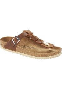 Buty do chodzenia damskie Birkenstock Gizeh FL. Kolor: brązowy, beżowy, wielokolorowy. Materiał: syntetyk, materiał #1