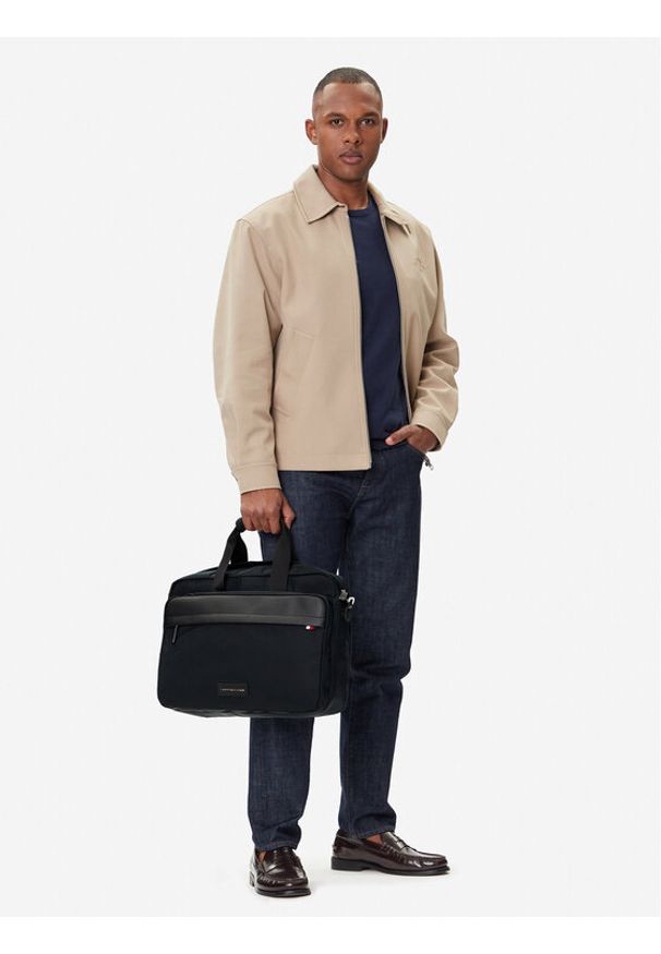 TOMMY HILFIGER - Tommy Hilfiger Torba na laptopa Th Nylon Workbag AM0AM13619 Czarny. Kolor: czarny. Materiał: materiał