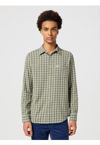 Wrangler - WRANGLER MĘSKA KOSZULA 1 PKT SHIRT DUSTY GREEN 112356770