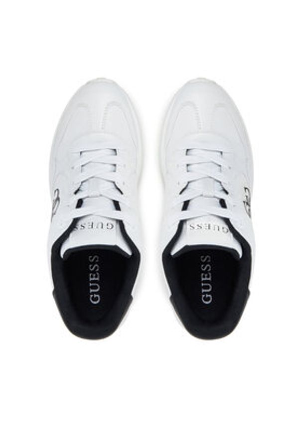 Guess Sneakersy FLPLUC ELE12 Biały. Kolor: biały. Materiał: skóra