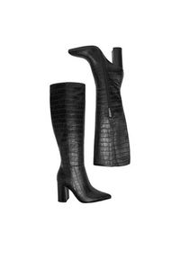 Nine West Kozaki CEO-RASHAAD-01 Czarny. Kolor: czarny. Materiał: materiał, syntetyk