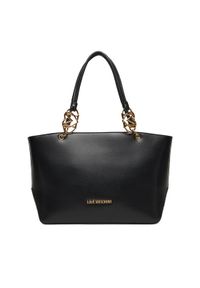 Love Moschino - LOVE MOSCHINO Torebka JC4074PP1NLF0000 Czarny. Kolor: czarny. Materiał: skórzane