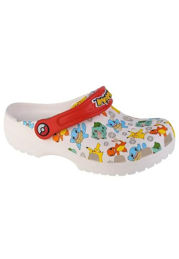 Buty do chodzenia dla dzieci Crocs Pokemon Classic Kids Clog. Kolor: biały. Materiał: materiał, syntetyk