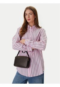 Calvin Klein Torebka Emblem Aop Elongated Camera Bag LV04F3268G Czarny. Kolor: czarny. Materiał: skórzane #1