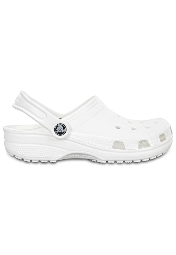 Klapki dla dorosłych Crocs Classic. Okazja: na co dzień. Kolor: biały. Materiał: materiał, syntetyk. Styl: casual