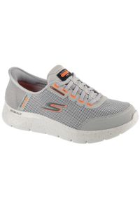 skechers - Buty do biegania męskie, Slip-Ins: Go Walk Flex - Waterproof. Kolor: szary