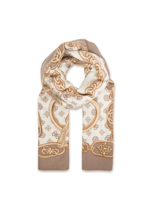 Guess Szal AW5464 POL03 Beżowy. Kolor: beżowy. Materiał: poliester