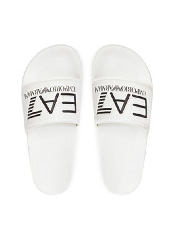 EA7 Emporio Armani Klapki 7X000108 AF15118 U0001 Biały. Kolor: biały