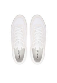 Calvin Klein Sneakersy Low Pro Runner Mix Mat HM0HM02208 Biały. Kolor: biały. Materiał: zamsz, skóra #4