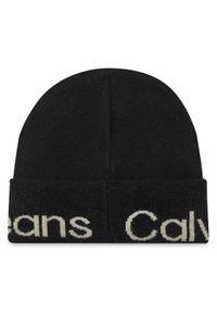 Calvin Klein Jeans Zestaw Szalik i Czapka Gifting Mono Beanie/Scarf K60K611421 Czarny. Kolor: czarny. Materiał: bawełna