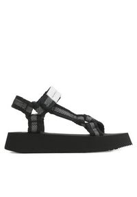 Calvin Klein Jeans Sandały Prefresato Sandal Webbing Mesh YW0YW00969 Czarny. Kolor: czarny. Materiał: materiał #2