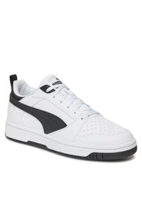 Sneakersy Puma Rebound V6 Low 392328 02 Puma White/Puma Black/Puma Black. Kolor: biały. Materiał: skóra