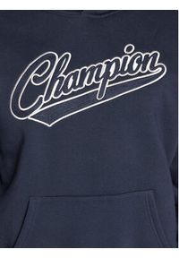 Champion Bluza Heavy Fleece Vintage Logo 217886 Granatowy Relaxed Fit. Kolor: niebieski. Materiał: bawełna. Styl: vintage